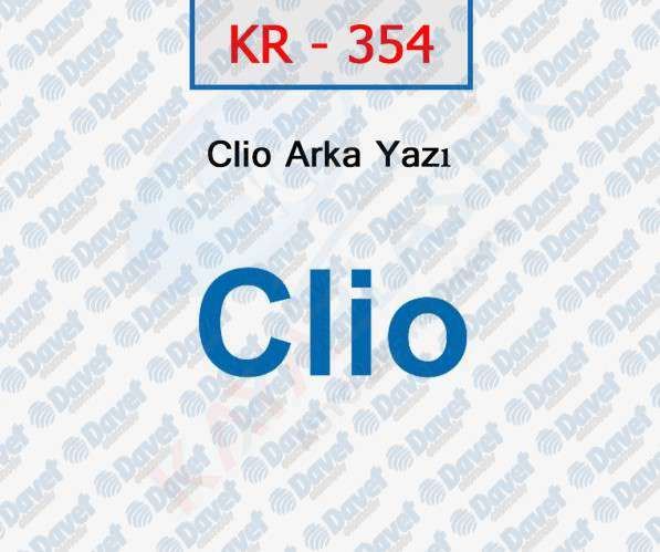 KAYA KR-354 Arka Yazi Clio
